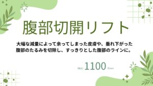 整形メニュー